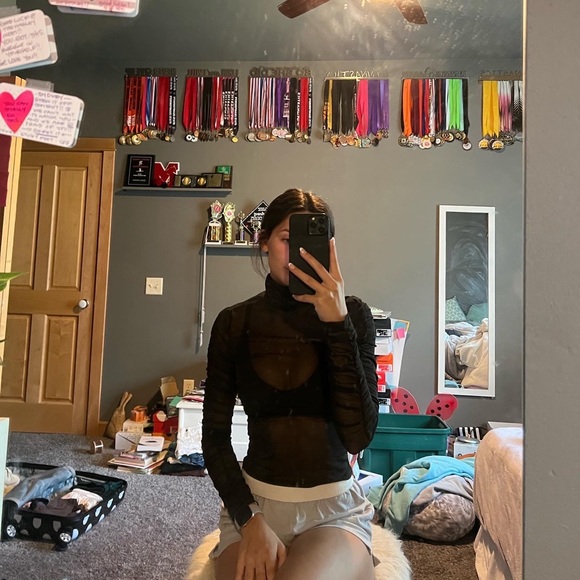 Forever 21 Tops - mesh long sleeve